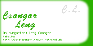 csongor leng business card